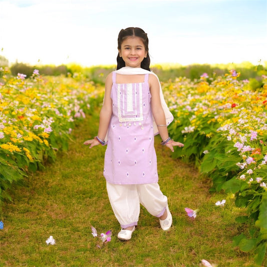 Lavender afghani set