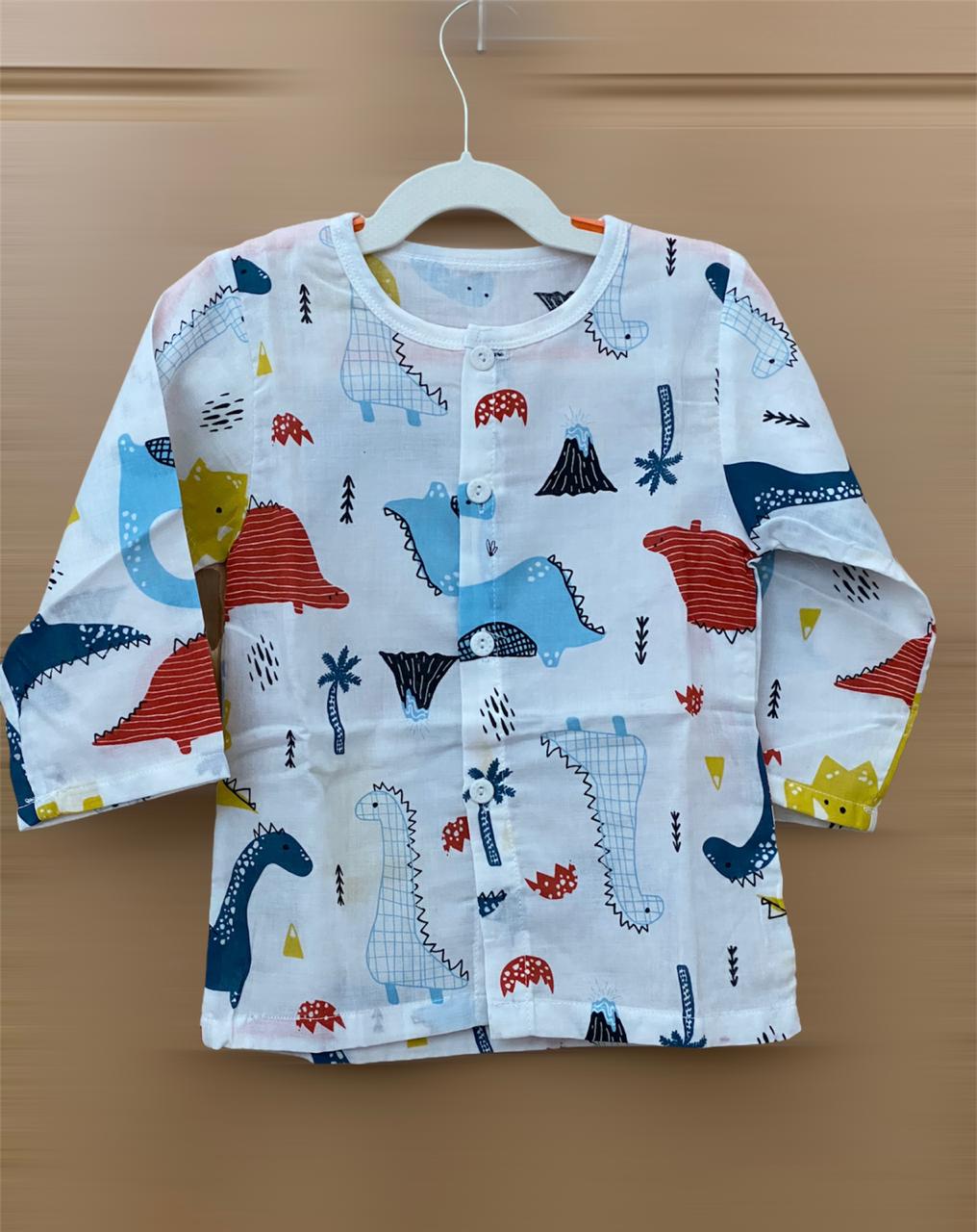 Cassie the Dino Muslin Play Suit