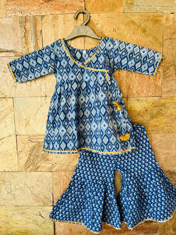 Rohini Blue sharara set _(12mo-12yrs)