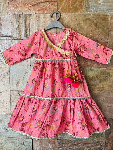 Umang Pink frock set girl