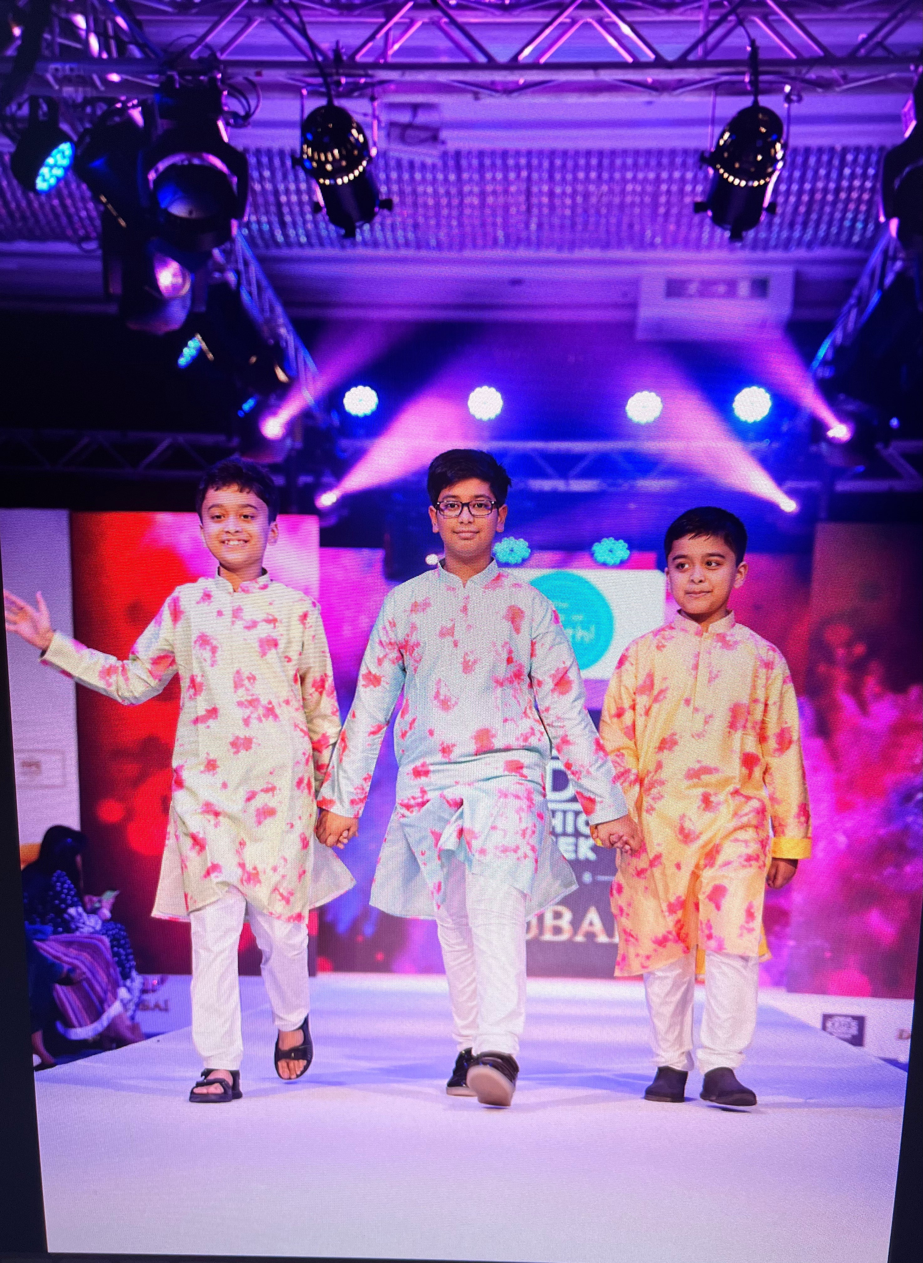 Kapasii (Premium) - Rajwad tie dye premium kurta pajama set for the big boys (6-14 Yearsears)