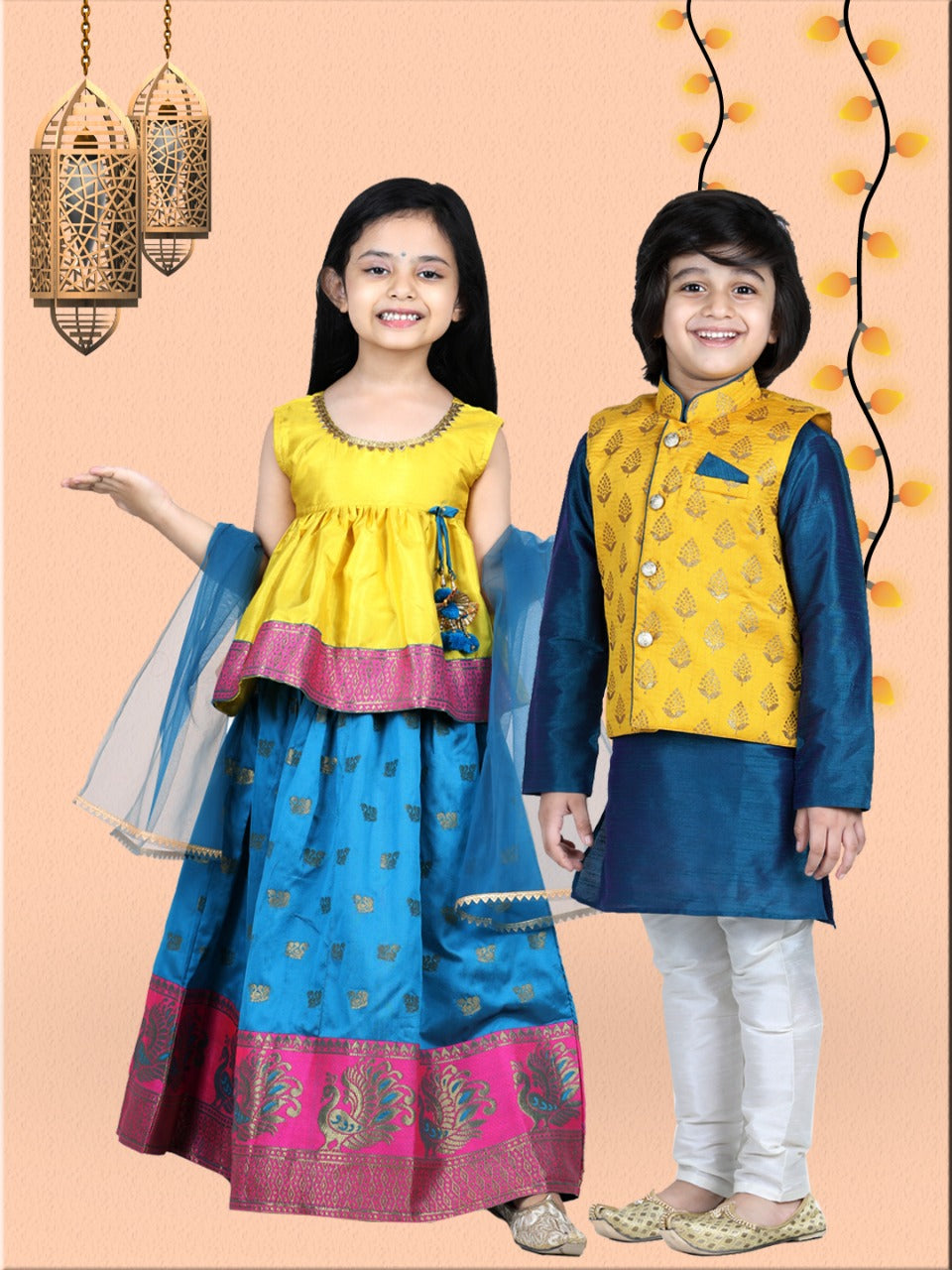 Shubh yellow lehenga set (Kapasii Premium)