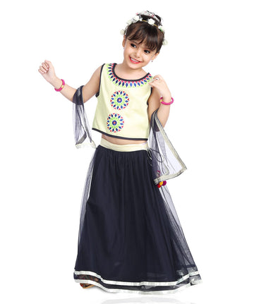 Kapasii (Premium) Princess Tuk lehenga set with dupatta - Clay