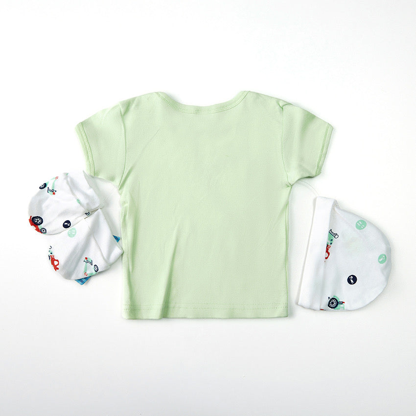 Retro  -  8 Piece Organic New Born Set