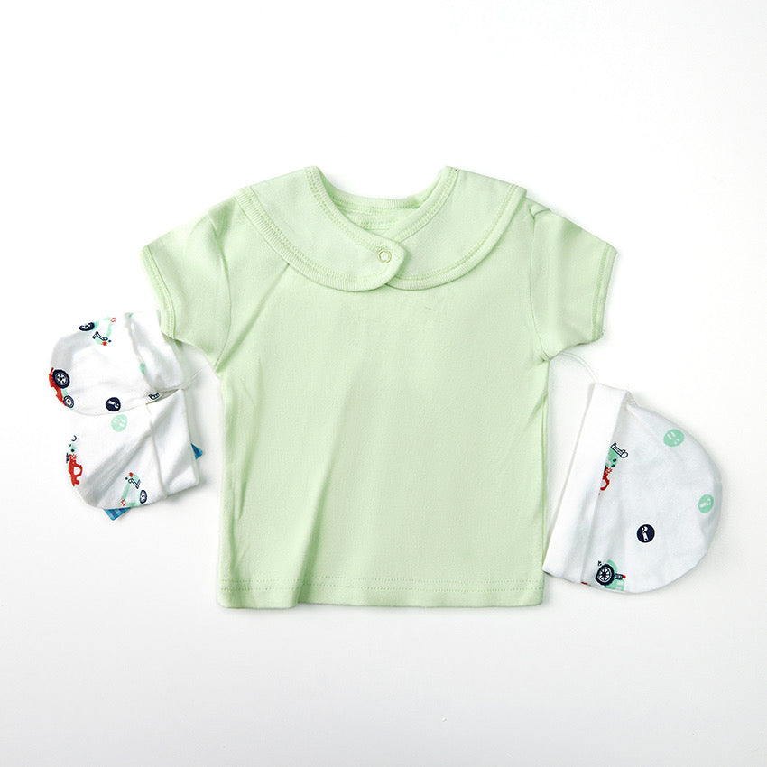 Retro  -  8 Piece Organic New Born Set