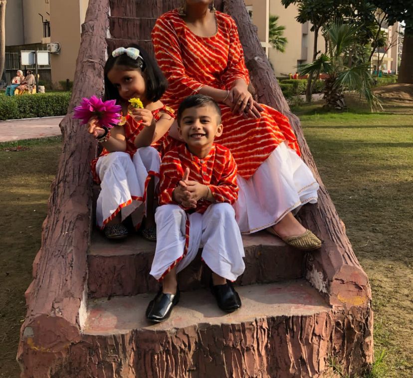 Daughter Samudra set- orange
