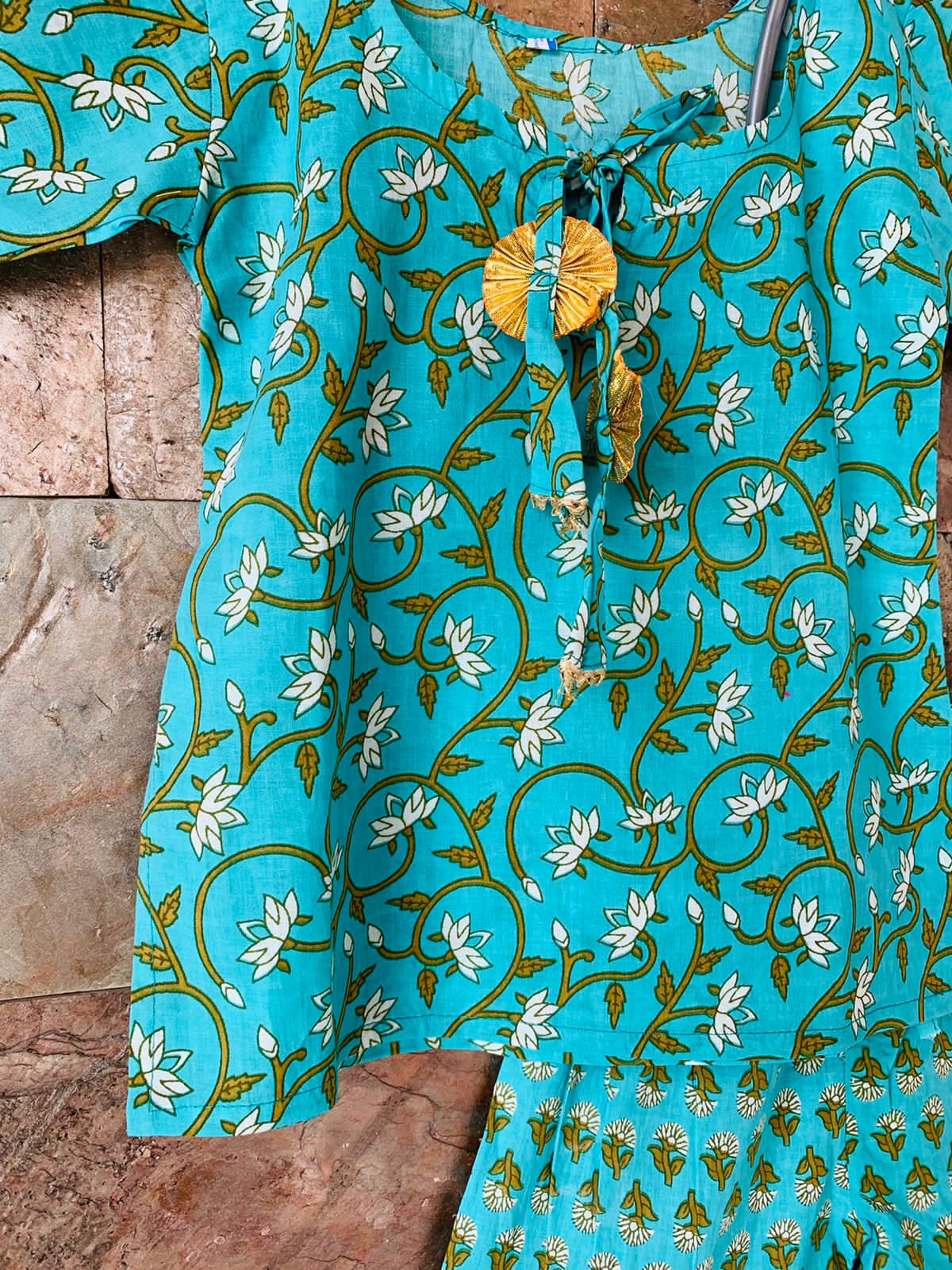 Kapasii - Pari blue sharara set