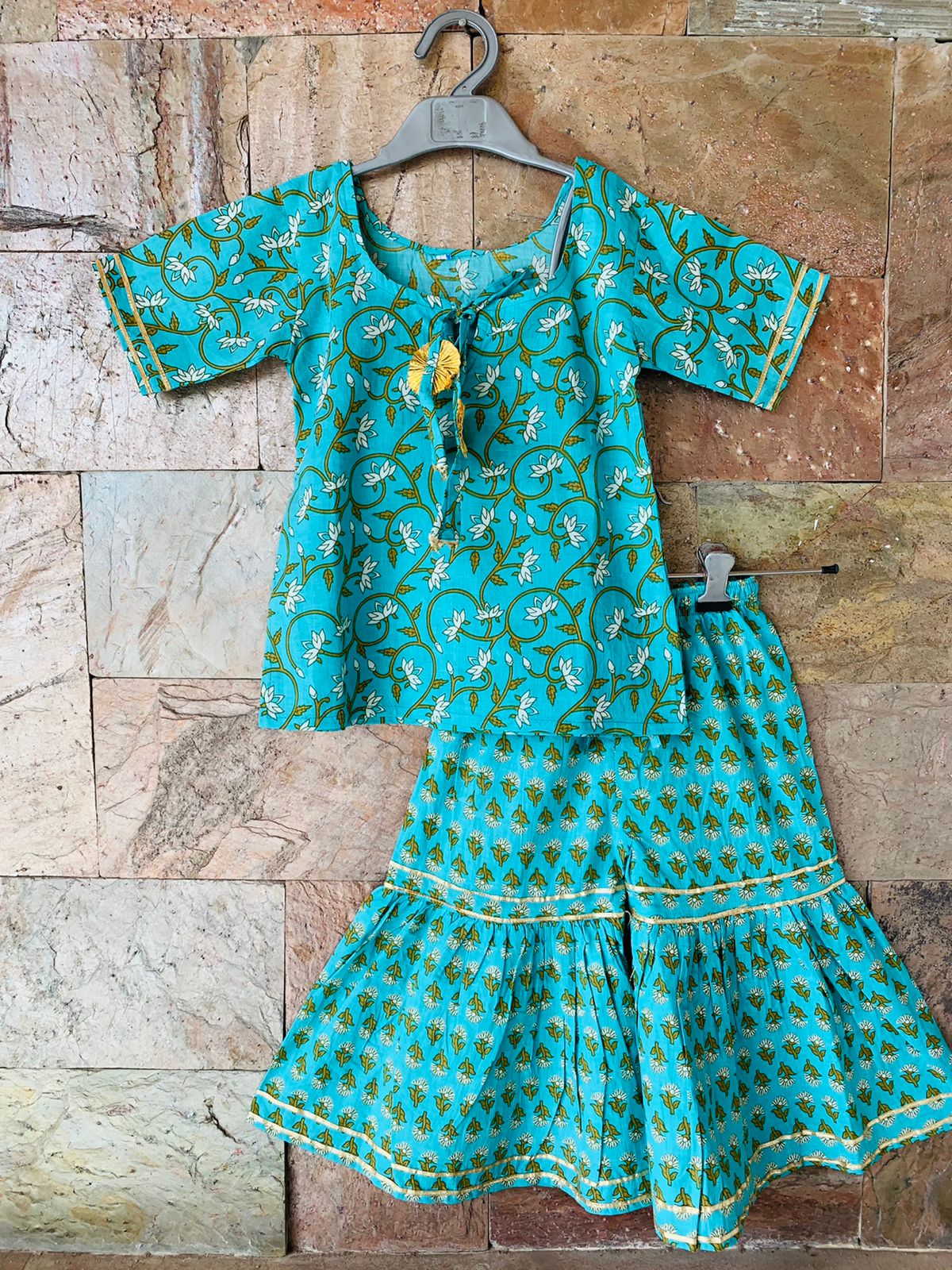 Kapasii - Pari blue sharara set