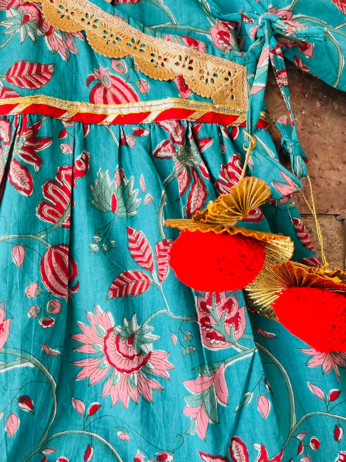 Umang Teal frock set