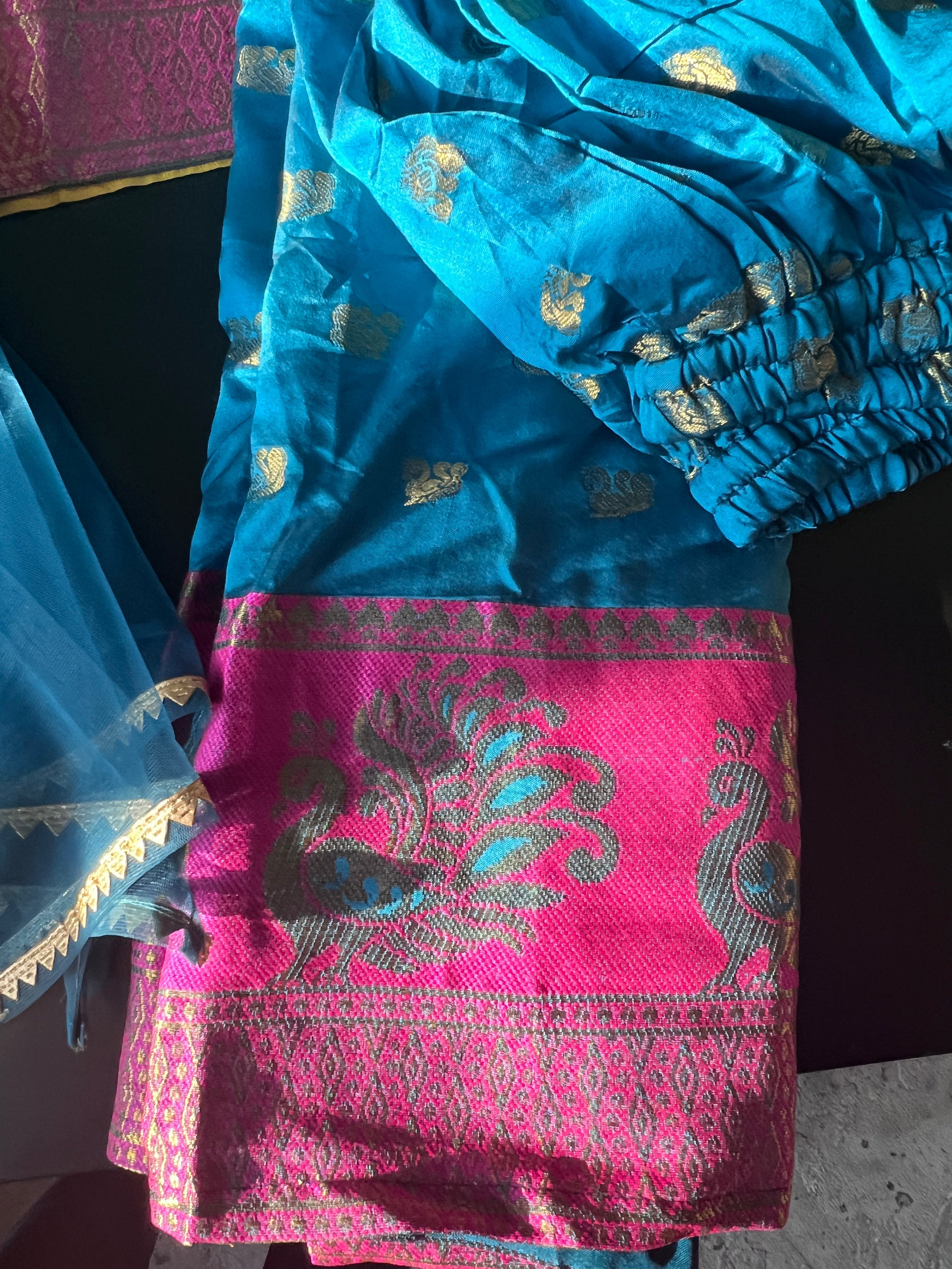 Shubh yellow lehenga set (Kapasii Premium)