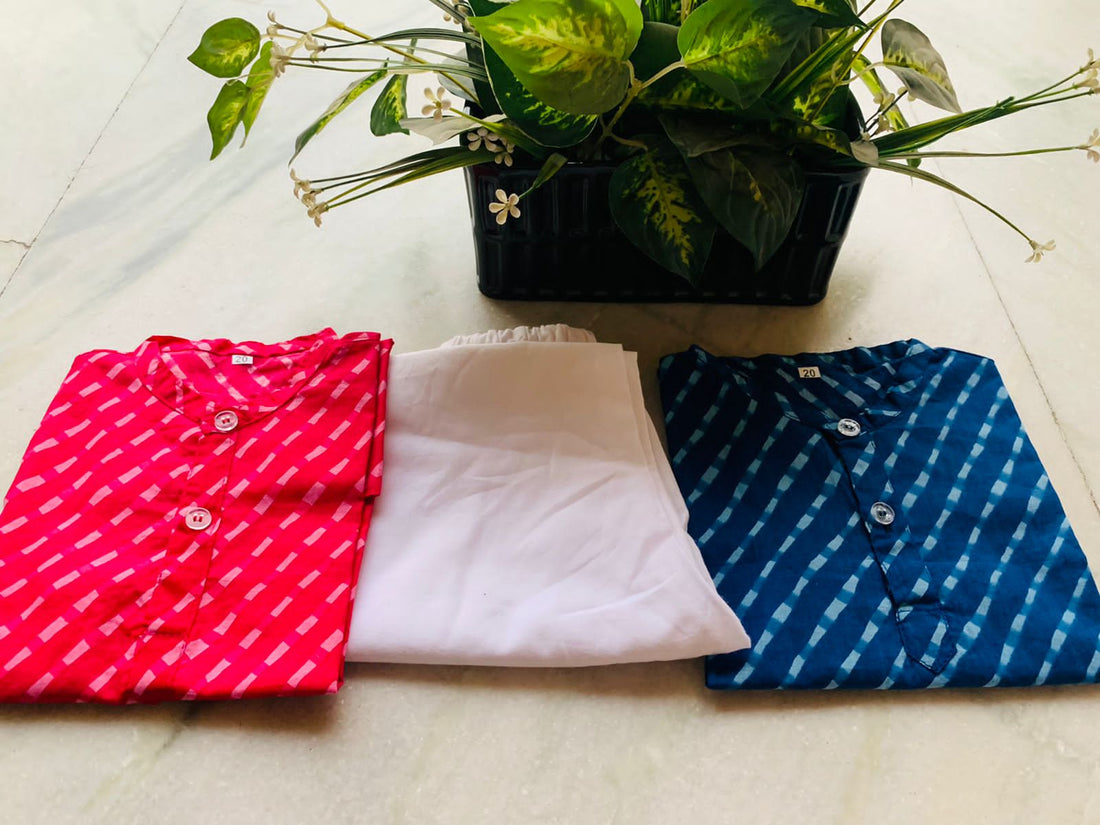 Kapasii - Organic Cotton kurta set Raspberry Pink