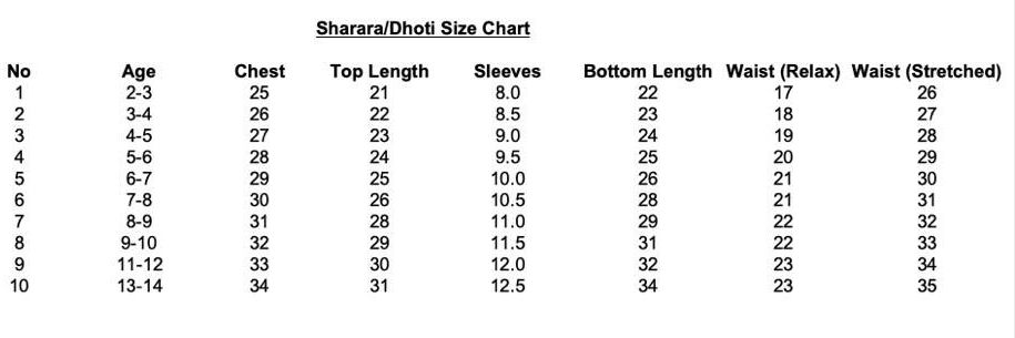 Kundan girls dhoti set
