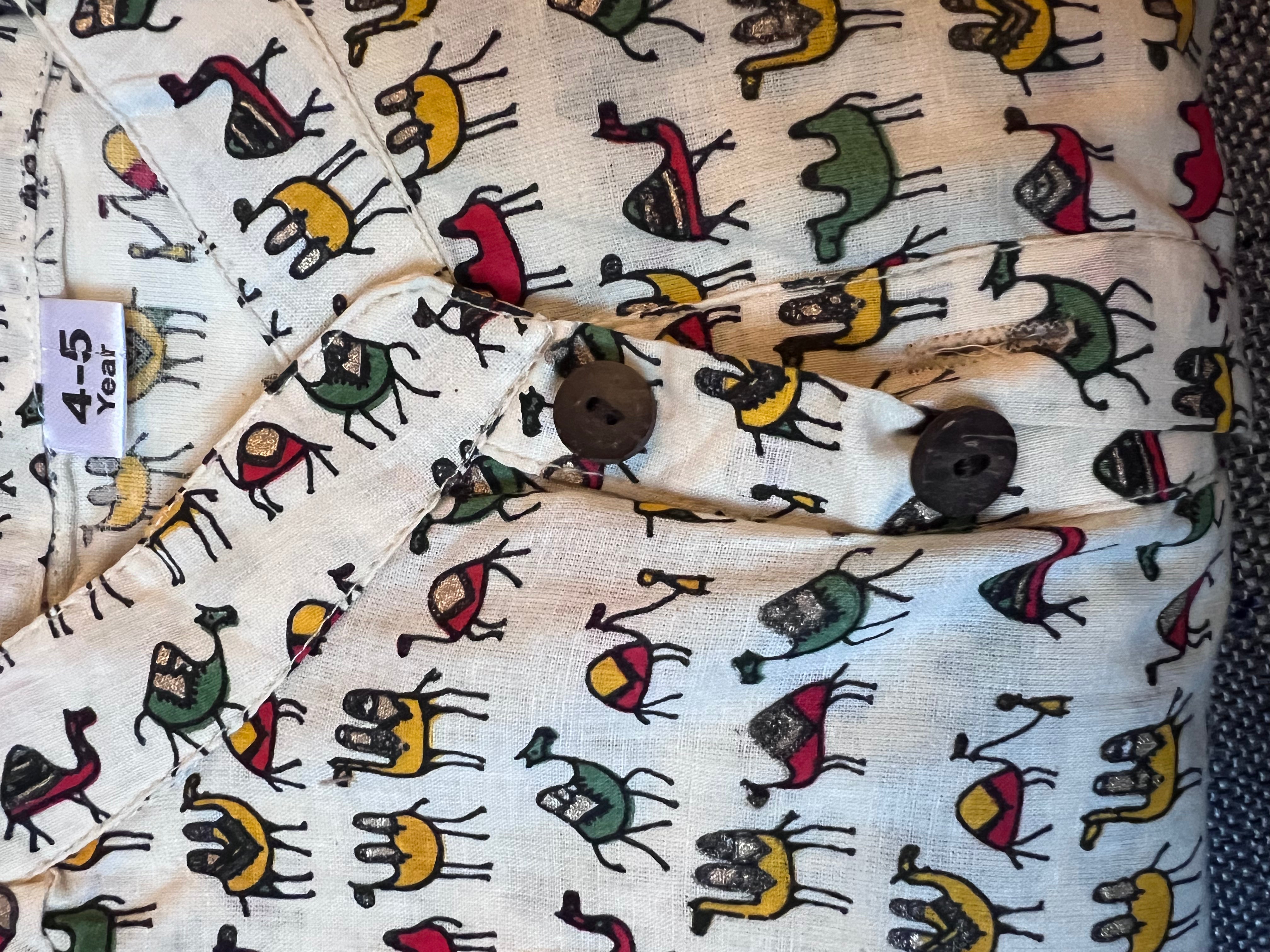 Camel printed rusty kurta pajama set