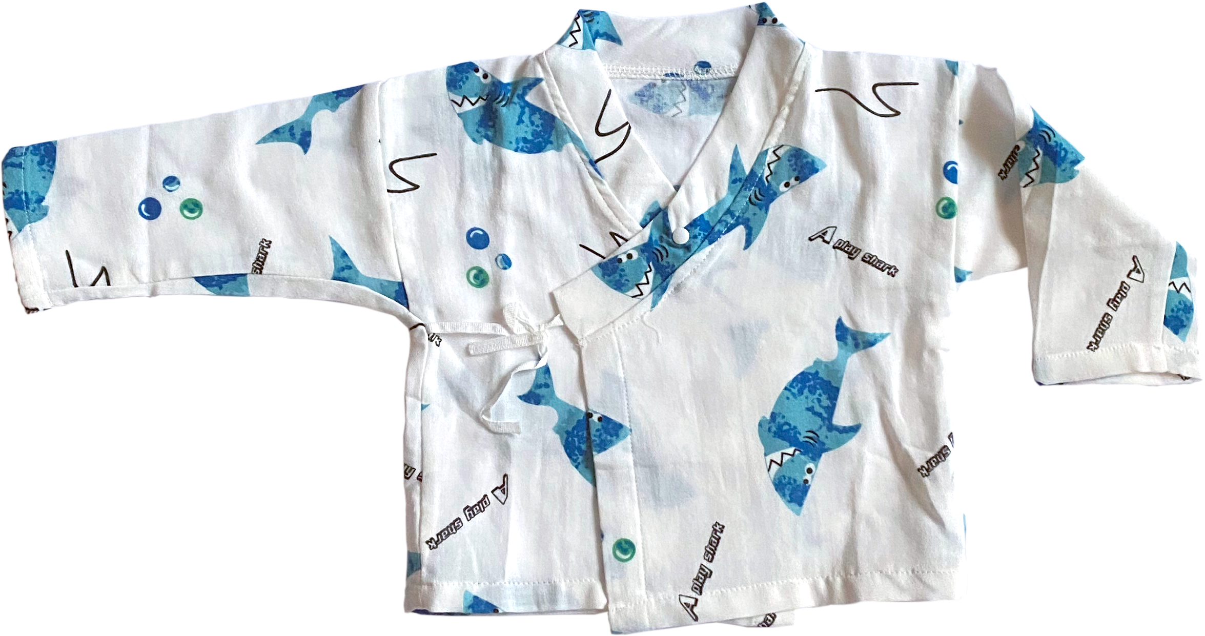 Super Shark Muslin Play Suit