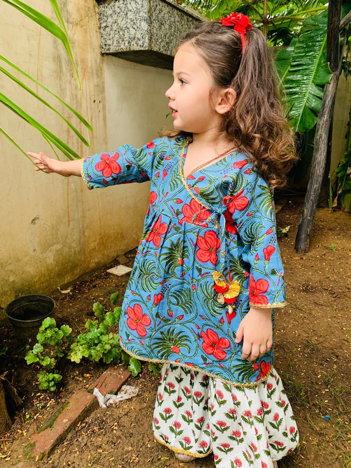 Kapasii - Jasmine blue sharara set