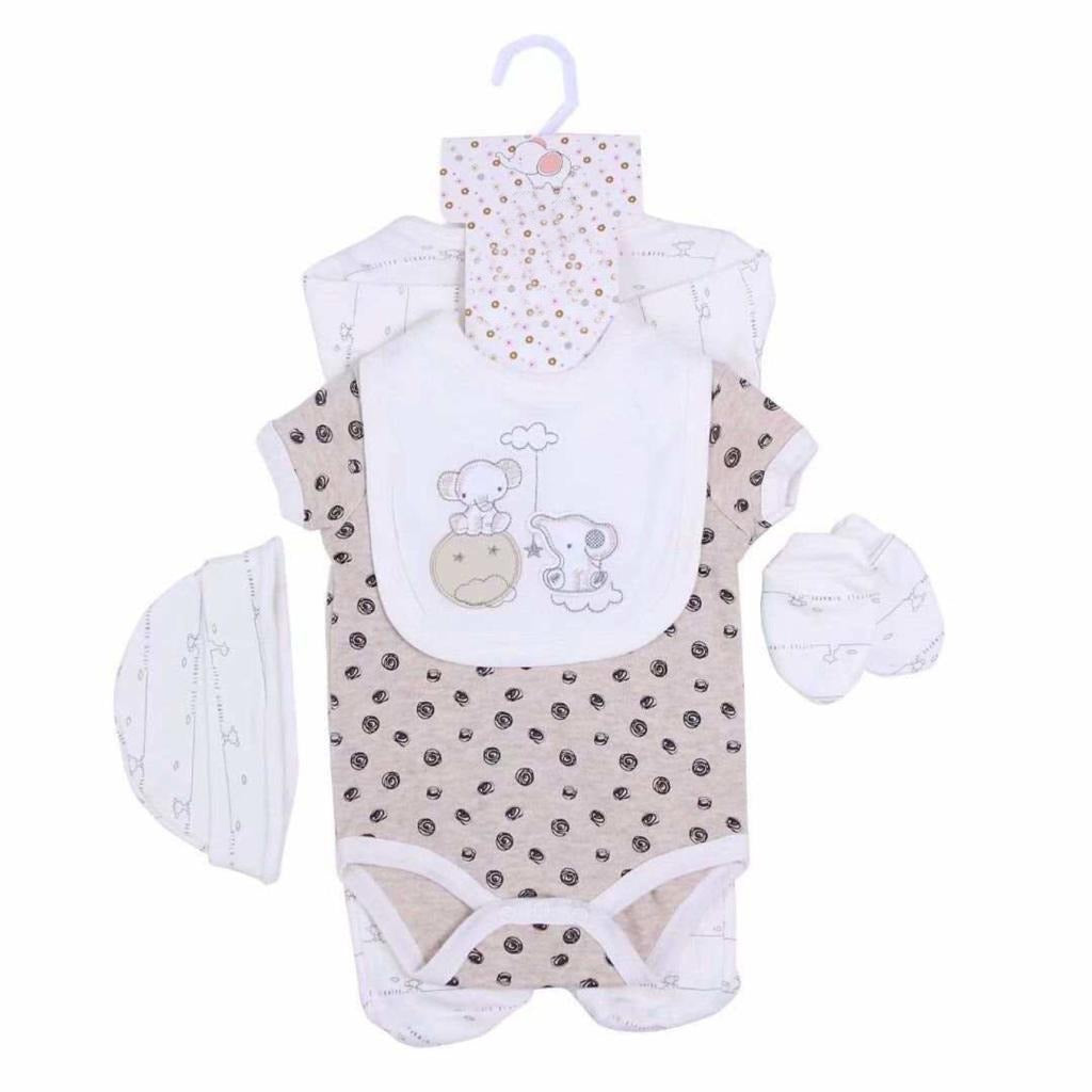 Bubbles - 5pc Organic Newborn Baby Set