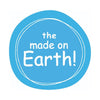 Themadonearth logo depicts the earth us and everyone living on it