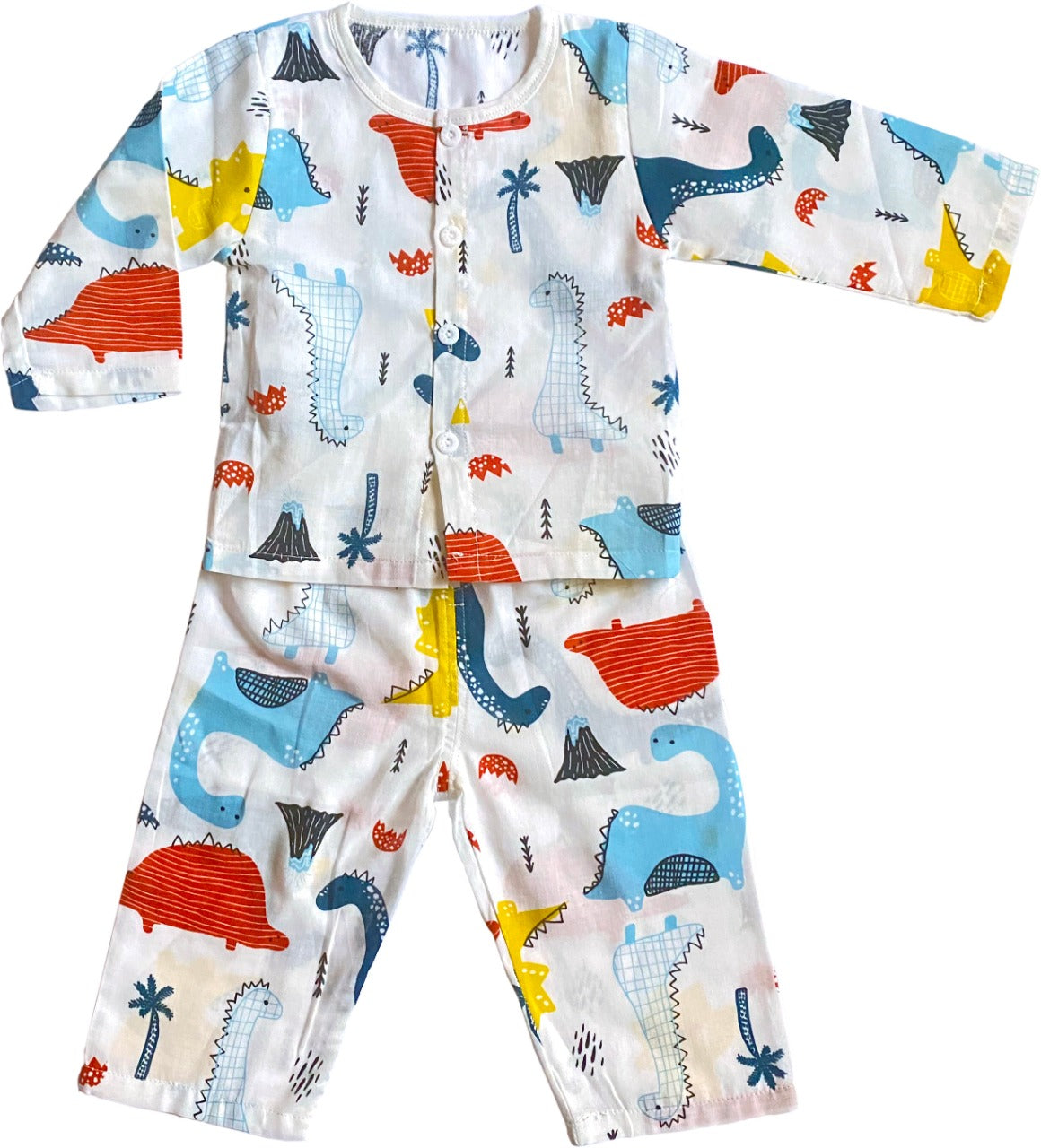 Cassie the Dino Muslin Play Suit