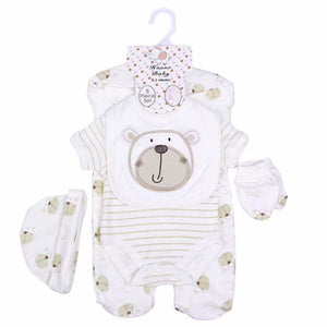 Baloo the bear -5pc organic new born set