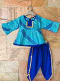 Peacock peplum - kurti dhoti set