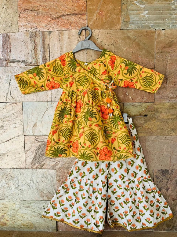 Kapasii - Jasmine yellow sharara set