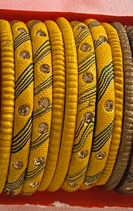 Solid coloured Jaipuri handmade bangles