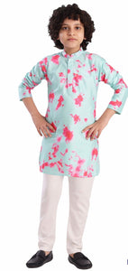 Kapasii ( Premium) - Rajwad tie dye premium kurta pajama set for the big boys (6-14years)