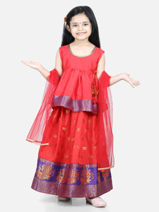 Shubh red lehenga set (Kapasii Premium)