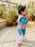 Pine green - kurta pajama and jacket set
