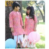 Peach punch sharara set