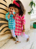 Indie fashion Indigo kurta pajama Set for boys and girls  (6mo-7years)