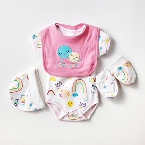 Rainbow - 5 Piece Organic New Born Set