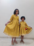 Sutra Ethnic frock- Yellow